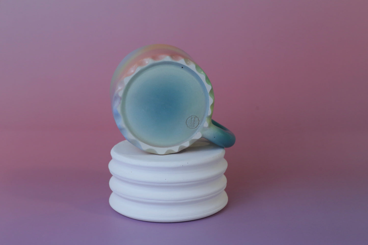 BUMPY bottom mug BLUE