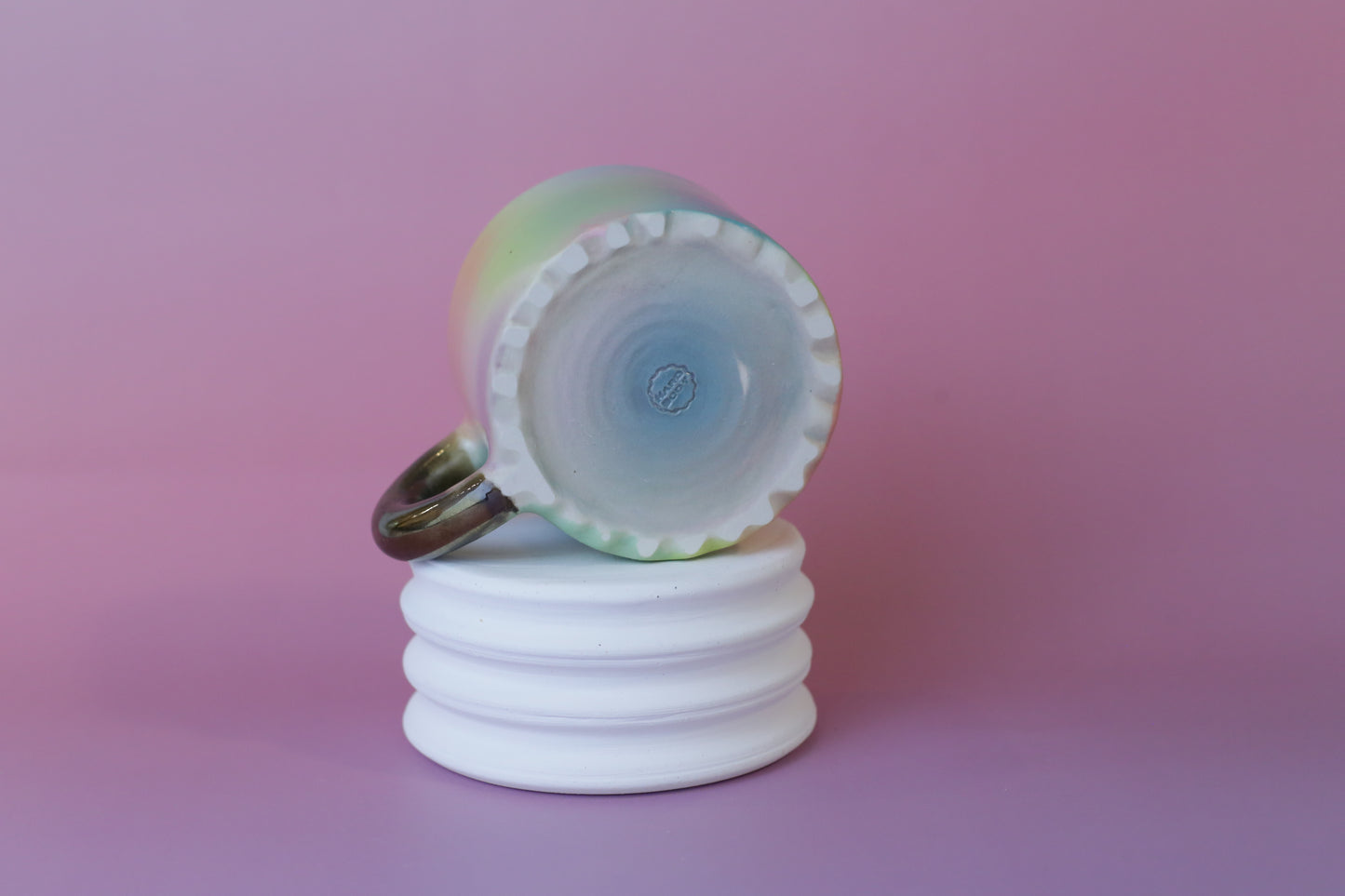 BUMPY bottom mug GOLD