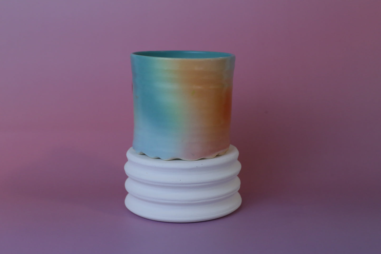 LRG Rainbow bumpy bottom mug GOLD