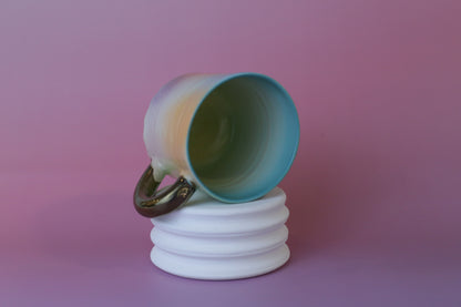 LRG Rainbow bumpy bottom mug GOLD